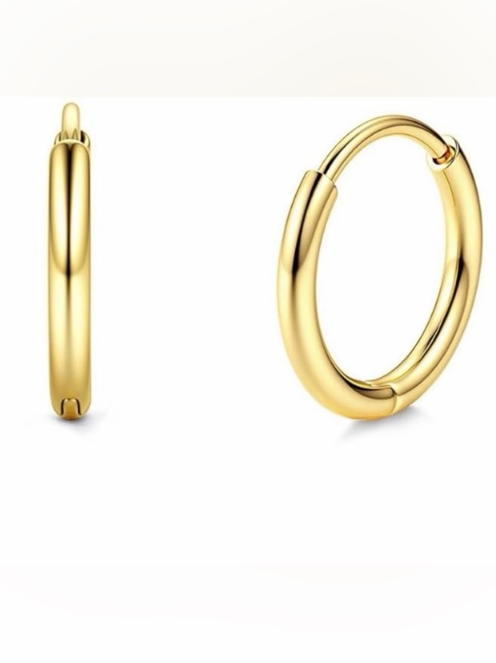 #17 Gold Plated Hoop Earrings